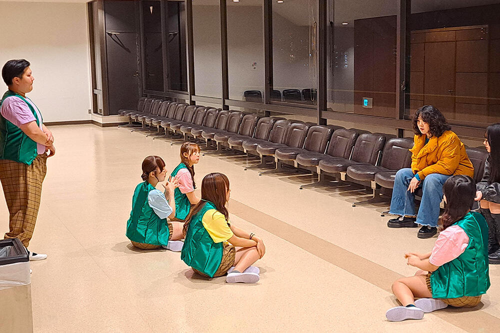 表現班の打ち合わせ風景